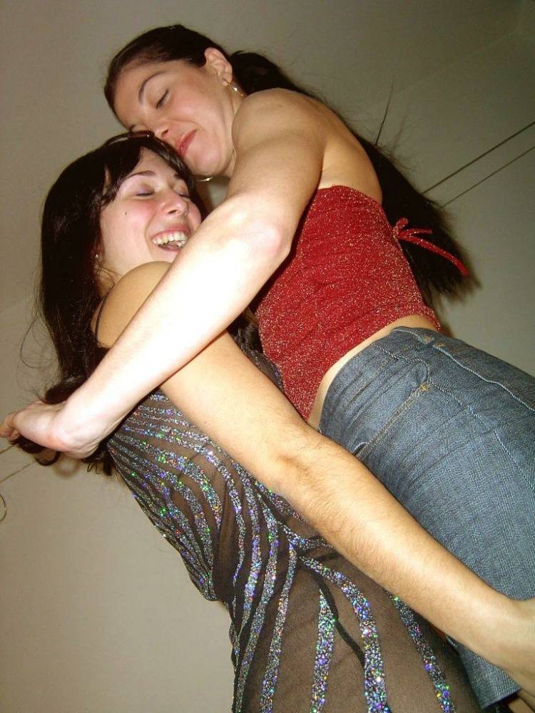 Wild lesbians probing each others wet slit - #1