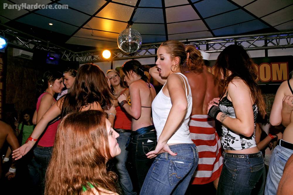 Drunk party girls going wild and showing off their blowjob skills - #5