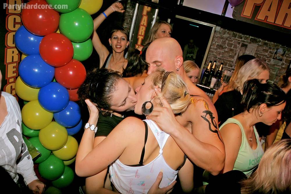 Drunk chicks gets wild and crazy inside an adult club with male strippers - #8