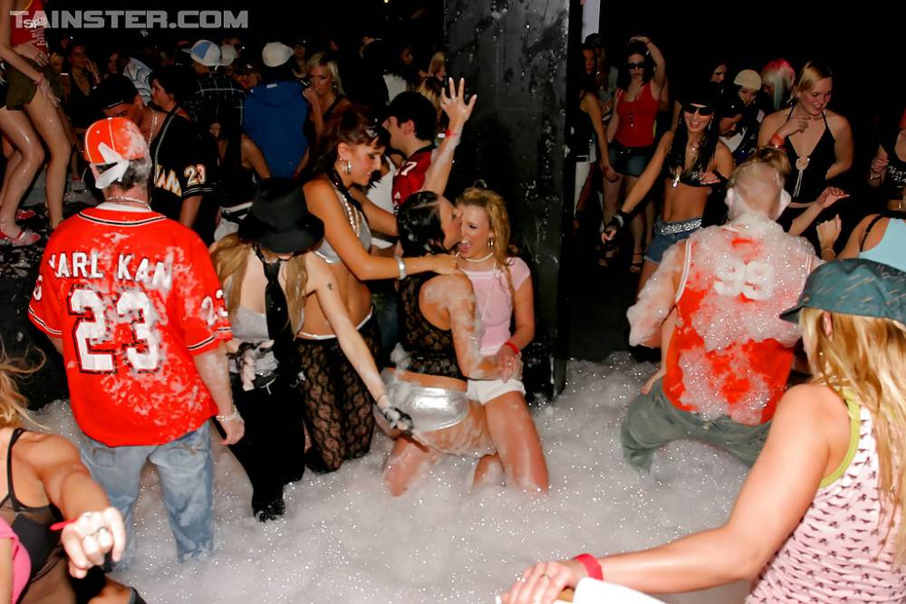 Saucy ladies have some dirty fun at the european foam party - #2