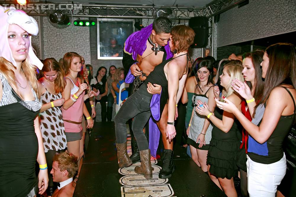 Party girls get wild and crazy with the hard dicks of male strippers - #10