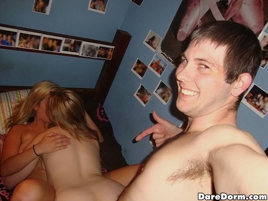 Horny coeds going wild and getting dirty at the dorm room party - #5