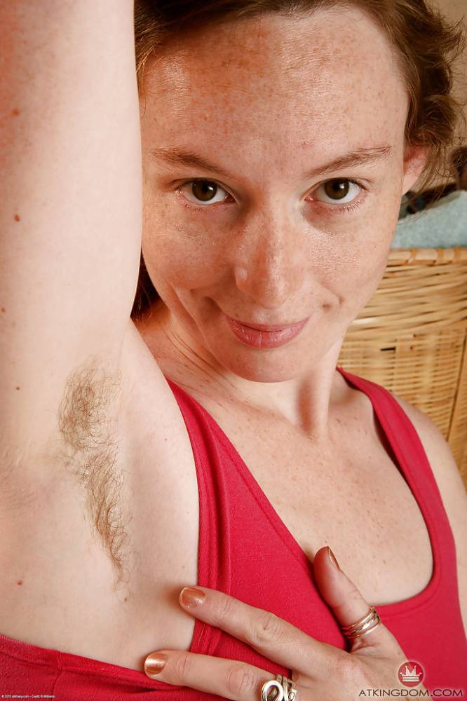 Over 30 wife Ana Molly showing off hairy armpits and vagina close up - #8