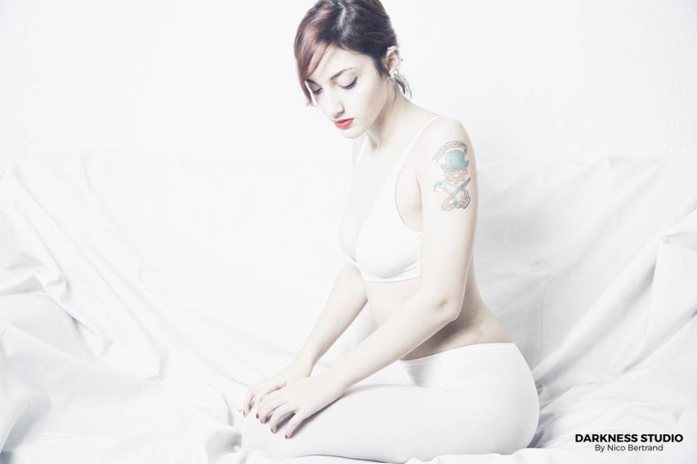 Margout Darko premium nudity display of her big natural tits and furry cunt - #13