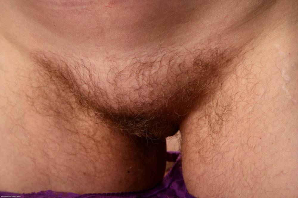 Older woman Magnolia releases her hairy vagina from lace underwear - #10