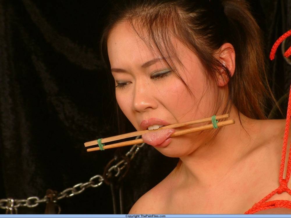 Busty Asian girl is brought to tears during breast and nipple torture | Photo: 933112