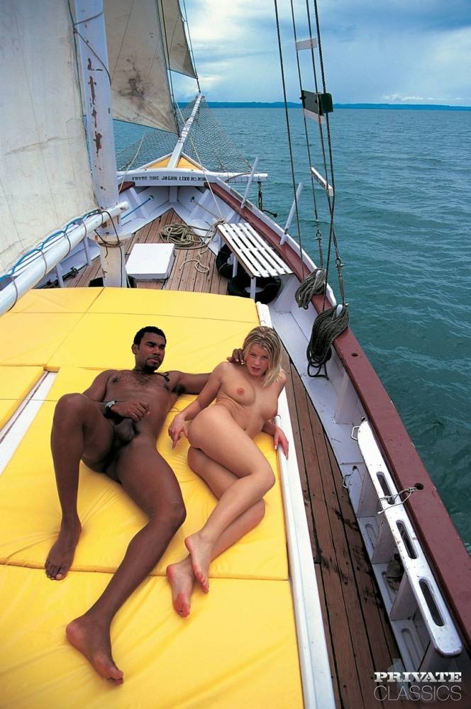 Hot MILFs Silvia Saint and Lea De Mae fuck on top of a sailboat - #1