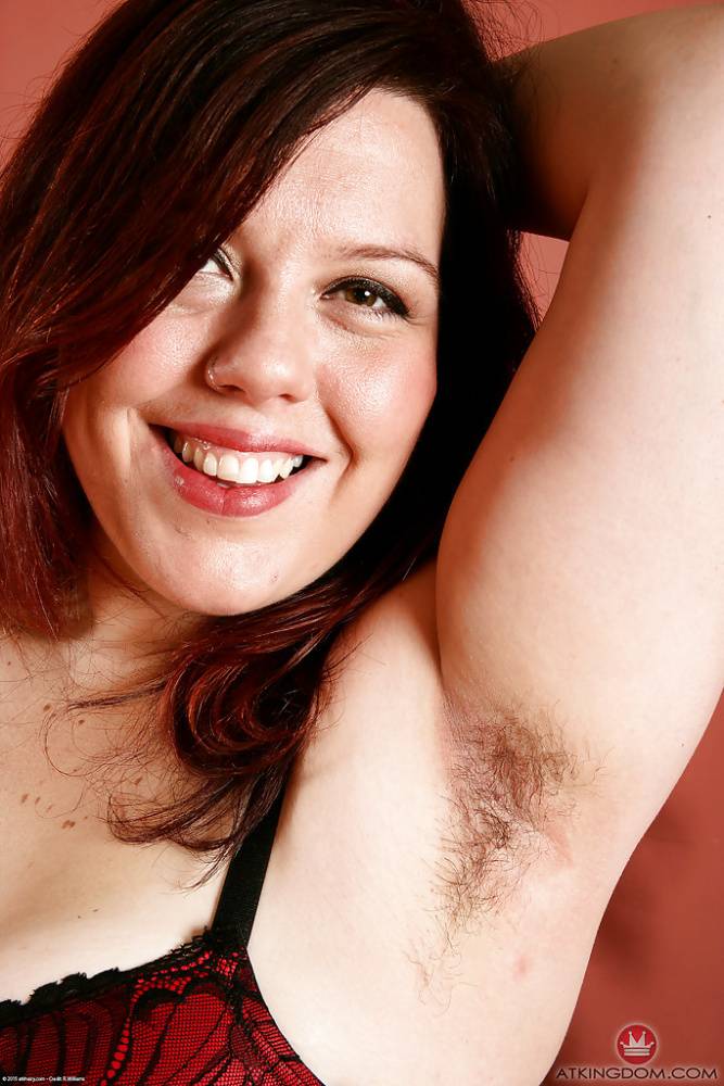Mature fatty shows off furry underarms and hairy pussy after panty removal - #12