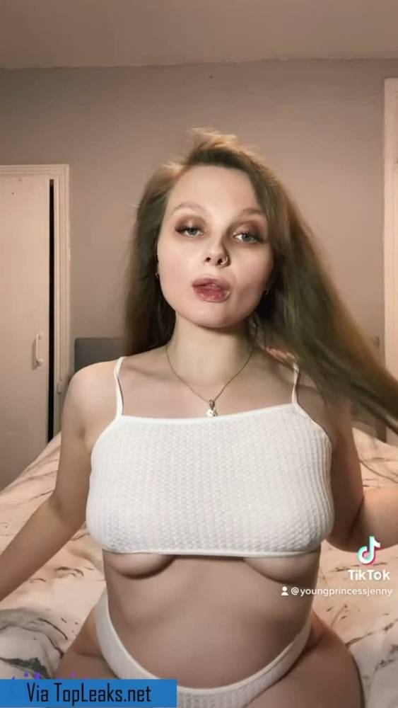 Young princess almost bared tits - #1