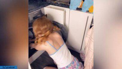 Belle Delphine Nude Stuck In The Dryer Trailer Video Leaked - #7