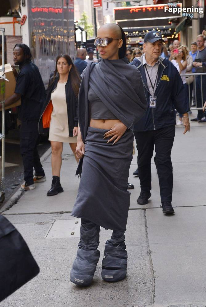 FKA Twigs is Spotted Braless as She Exits GMA3 in New York City (30 Photos) - #8