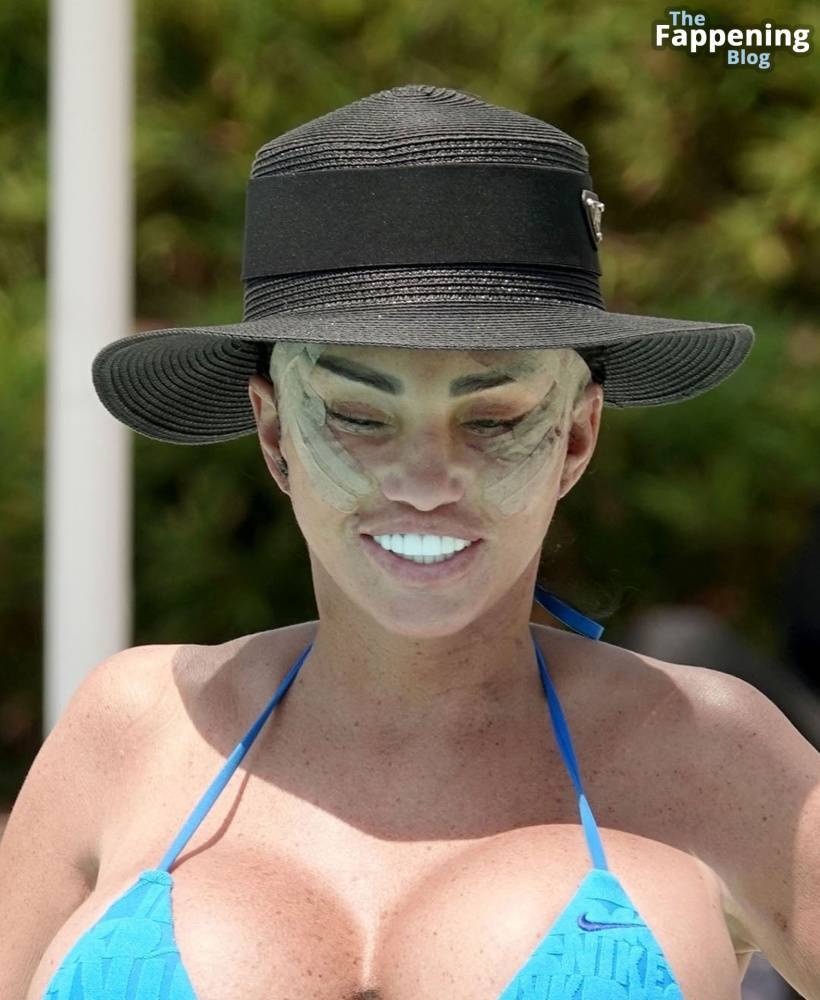 Katie Price Puts on a Busty Display as She Rocks in Her Skimpy Blue Bikini in Turkey (52 Photos) - #30