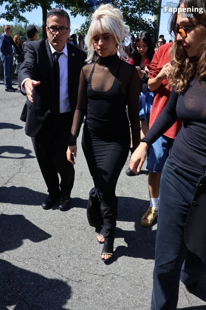 Camila Cabello Shows Off Her Pokies in a Black Dress at the Off-White Fashion Show (82 Photos) - #18