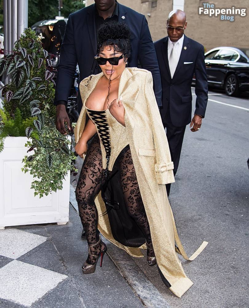 Lil’ Kim Flashes Her Areola as She Attends the Christian Siriano Fashion Show (32 Photos) - #24