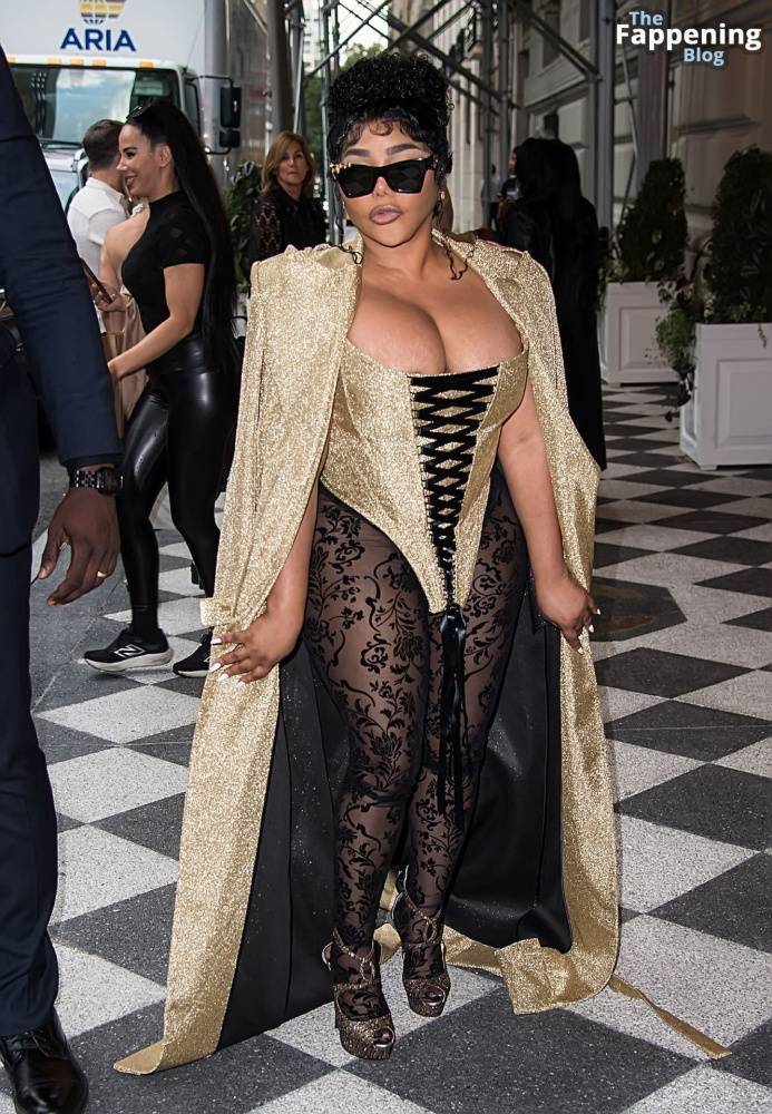 Lil’ Kim Flashes Her Areola as She Attends the Christian Siriano Fashion Show (32 Photos) - #1