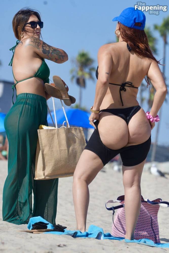 Francia Raisa Shows Off Her Sexy Bikini Body on the Beach with a Gal Pal in Santa Monica (120 Photos) - #10