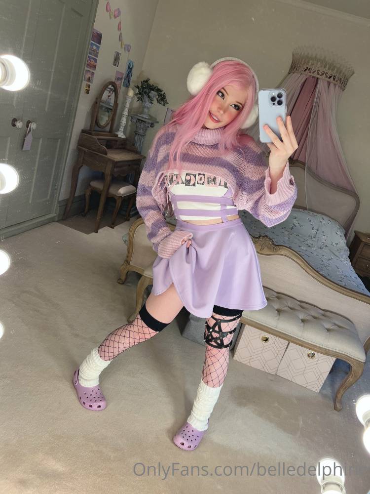 Belle Delphine Purple Crocs Porn Gallery - #19