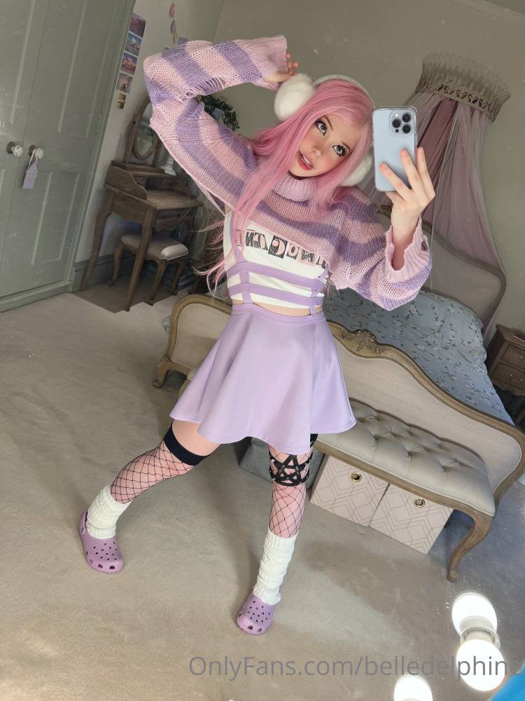 Belle Delphine Purple Crocs Porn Gallery - #13