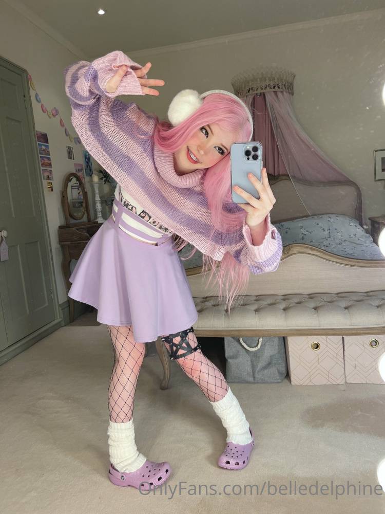 Belle Delphine Purple Crocs Porn Gallery - #18