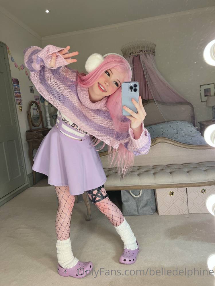 Belle Delphine Purple Crocs Porn Gallery - #17