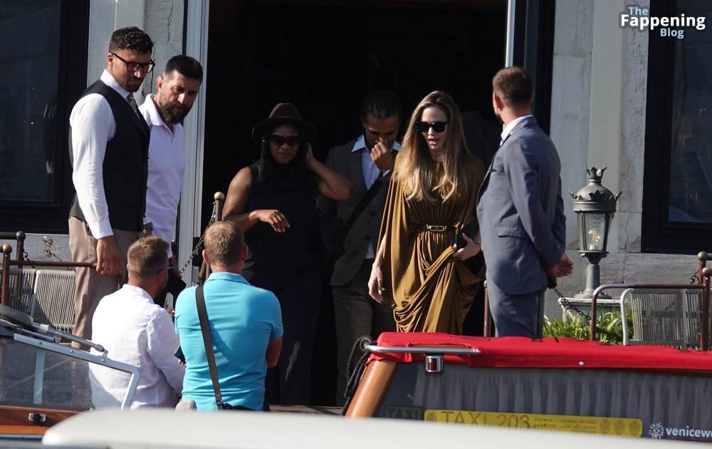 Angelina Jolie Looks Glamorous Rocking a Grecian Dress During the Venice Film Festival (117 Photos) - #9