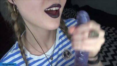 Peas And Pies Black Lipstick Handjob ASMR Video - #main
