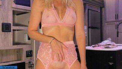 Vicky Stark Pink Lingerie Fingering PPV Onlyfans Set Leaked nude - #main