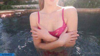 Caroline Zalog Nude Pool Strip Leaked Video | Photo: 160641