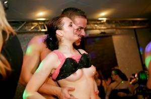 Fuzzy amateurs getting dirty at the wild party in the night club on realgirlsweb.com
